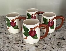 (4) Vintage Franciscan Red Apple Grand Mugs~Made in California 1958 picture