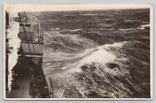 Vtg RPPC Post Card Ship on Rough Seas B319 picture