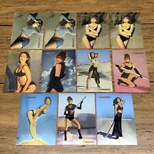 1996 MAXIMUM PRESS: AVENGELYNE EMBOSSED CARD LOT OF 11 CARDS CHROMIUM CV JD picture