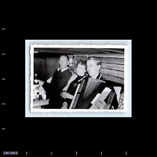 Vintage Photo WOMAN AND MEN PLAYING HOHNER TANGO II ACCORDION picture