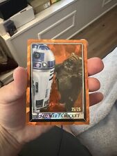 🔥🔥🔥#25/25 2023 Topps Star Wars Sapphire ROTJ  R2-D2 Meets Wicket 91 picture