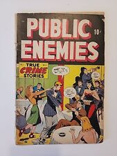 PUBLIC ENEMIES VOL 1 #2 MAY JUNE 1948 *DOUBLE COVER* SOTI D.S. PUBLISHING picture