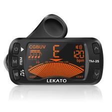 Lekato Clip-On Tuner Tuner Metronome Tone Generator Lcd Display black picture