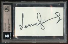 Lorne Greene signed autograph auto 2x4 cut American Actor BAS Slabbed picture