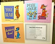 Hanna Barbera Cel Huckleberry Hound Show Yogi Rare Number 1 Artist Proof Signed picture