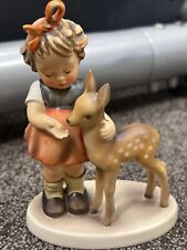 Hummel Goebel Friends #136/1 Girl Deer Figurine VGC 5”x3.75”x2” TMK4 1947 Figure picture
