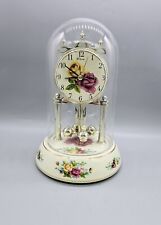 Vintage Waltham Roses Westminster Anniversary Domed Porcelain Clock picture