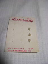 Card of 3 Extremely Tiny Diminutive Buttons Vintage Shank picture