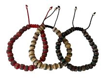 Three Tibetan prayer beads healing bracelet Adjustable wrist mala yoga bracelet picture