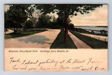 Keokuk IA-Iowa, General Greetings, Riverview Drive Rand Park Vintage Postcard picture