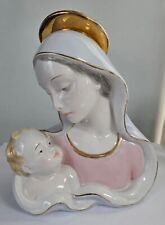 Vintage Madonna and Child Sculpture Italy art Madonna Child 8