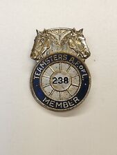 Vintage Teamsters Labor Union A.F. of L #238 Local Member Pin Badge C1950's picture
