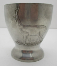 Vintage Mullingar Pewter Cup Made in Mullingar Ireland Hunting Dog and Deer picture