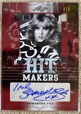 Autograph card LEAF Pop Century 2016 - SAMANTHA FOX Hit Makers  #4/5 Item HM-SF1 picture