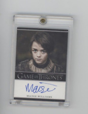 2012 GAME OF THRONES RITTENHOUSE MAISIE WILLIAMS AUTO AUTOGRAPH SIGNED BORDER SP picture