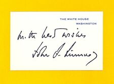 JOHN F. KENNEDY -- Official White House Presidential Signature Card -- MINT picture