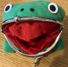 4 Inch Mini Velvet Frog Coin Purse * 50 CENT PRICE DROP * picture