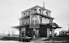 Lehigh Railroad Train Station Depot Flemington New Jersey NJ Reprint Postcard picture