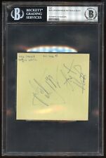 Mick Jagger Charlie Watts Cilla Black signed autograph 3x4 cut Celebrities BAS picture