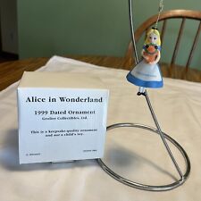Alice in Wonderland Disney Grolier 1999 Dated Holiday Ornament  Original Box picture