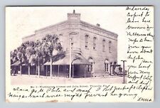 Titusville FL-Florida, Washington Avenue & Julia Street, Vintage c1906 Postcard picture