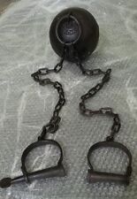 Leavenworth Ball Chain Kansas iron Prison Cast iron Ball Shackles Cuffs Ball picture