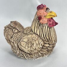 Vintage DON JAMES Stone Critters CHICKEN Figurine ~ RARE ~ Hard To Find picture