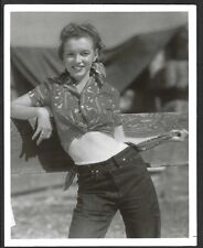 HOLLYWOOD MARILYN MONROE YOUNG FACE SEXY VINTAGE ORIGINAL PHOTO picture