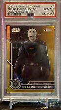 2023 Topps Star Wars #8 The Grand Inquisitor PSA 10 07/50 Gold Refractor Pop2 picture