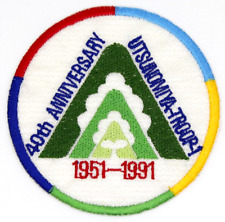 1991 Troop 1 40th Anniversary Utsunomiya Japan Boy Scouts Patch International picture