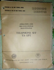 USAF - US ARMY - TELEPHONE SET - TA-1/PT - MANUAL - 1959 - Tet 1968, Vietnam War picture