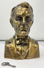 Abraham Lincoln Coin Bank w/Key from Lincoln National Life Insurance Co. -WORKS picture
