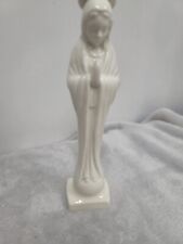 Vintage White Porcelain Virgin Mary Statue Figurine Lee Wards Exclusive Madonna  picture