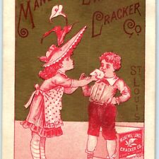 Near Mint c1880s St Louis, MO Manewal Lange Cracker Trade Card Force Feeding C28 picture