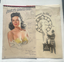 1947 Complete 12 Month Artist Sketch Pad Pinup Girl Calendar by KO Munson & Env picture