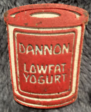 Vintage Dannon Yogurt Plastic Magnet Advertising Works RARE picture
