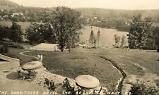 c1940s Le Chantecler Hotel Lake View Ste-Adele Canada RPPC Postcard Photo *A4 picture