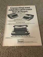 1982 SEARS ELECTRONIC TYPEWRITER ELECTRIC I THE GRADUATE THE SCHOLAR Print Ad  picture