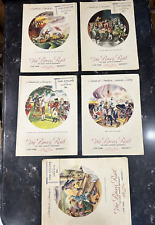 5 Vintage 1949 THE BRASS RAIL Restaurant Menus from New York City picture