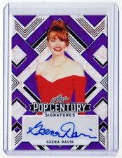 Geena Davis 2022 Leaf Pop Century Autograph Card # 3/3  Signature Auto picture