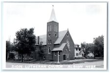 c1950's Zion Lutheran Church Albion Nebraska NE RPPC Photo Antique Postcard picture