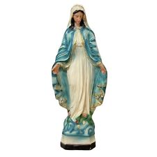 VTG Virgin Mary Our Lady of Grace Chalkware Religious Statue 26” Catholic Art picture