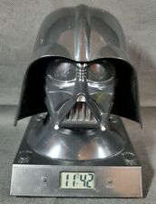 Star Wars Darth Vader 3D Bust Head Alarm Clock 2010 Wesco Working Lights Sounds picture