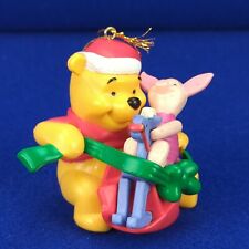 Vintage Disney Winnie the Pooh & Piglet Christmas Tree Ornament Rocking Horse picture