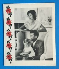 PRESIDENT JOHN F KENNEDY - RARE AUTHENTIC 1959 U.S. SENATE FAMILY GREETING CARD  picture