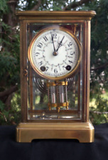 Antique 1890 - 1910 New Haven Crystal Regulator Mantle Clock - BEAUTY picture