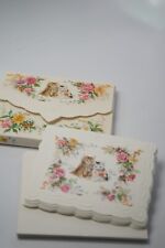 VTG Stationary Carol Wilson Note Card Kitten Cats Rose Flower 9 Cards Envelopes picture