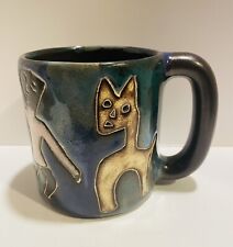 Mara Mexican Artist Signed Coffee Tea Cup Pottery Mug Mexico  picture