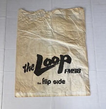 VTG 1980s The Loop Flip Side Records Bag Chicago Radio Record Store Promo Prop picture