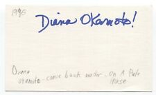 Diana Okamoto Signed Index Card Autograph Signature Comic Artist Writer picture